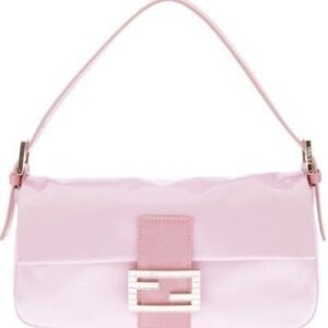 Fendi Pink Baguette Mini Shoulder Bag