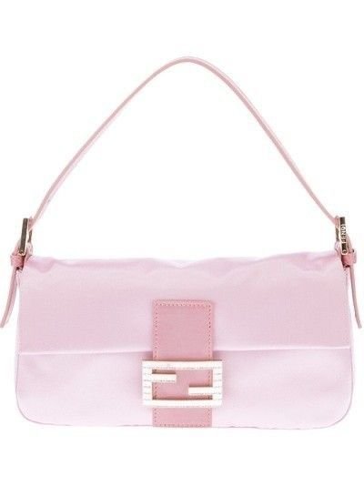 Fendi Pink Baguette Mini Shoulder Bag