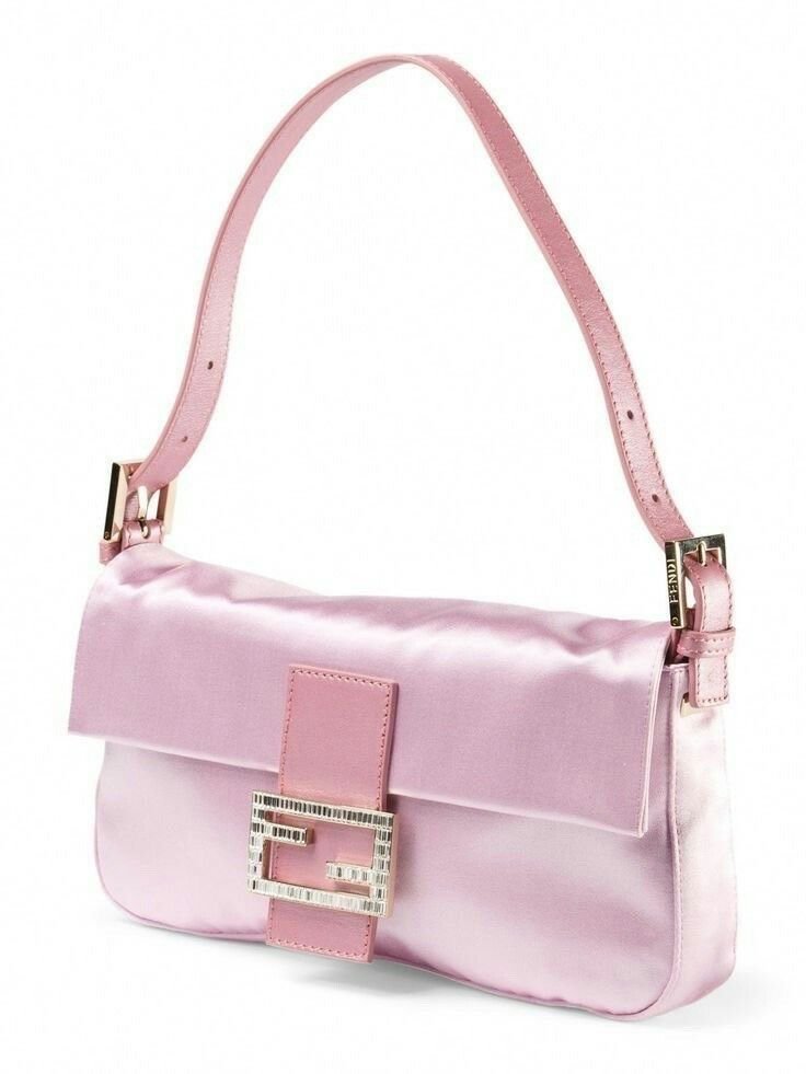 Fendi Pink Baguette Mini Shoulder Bag - Image 2